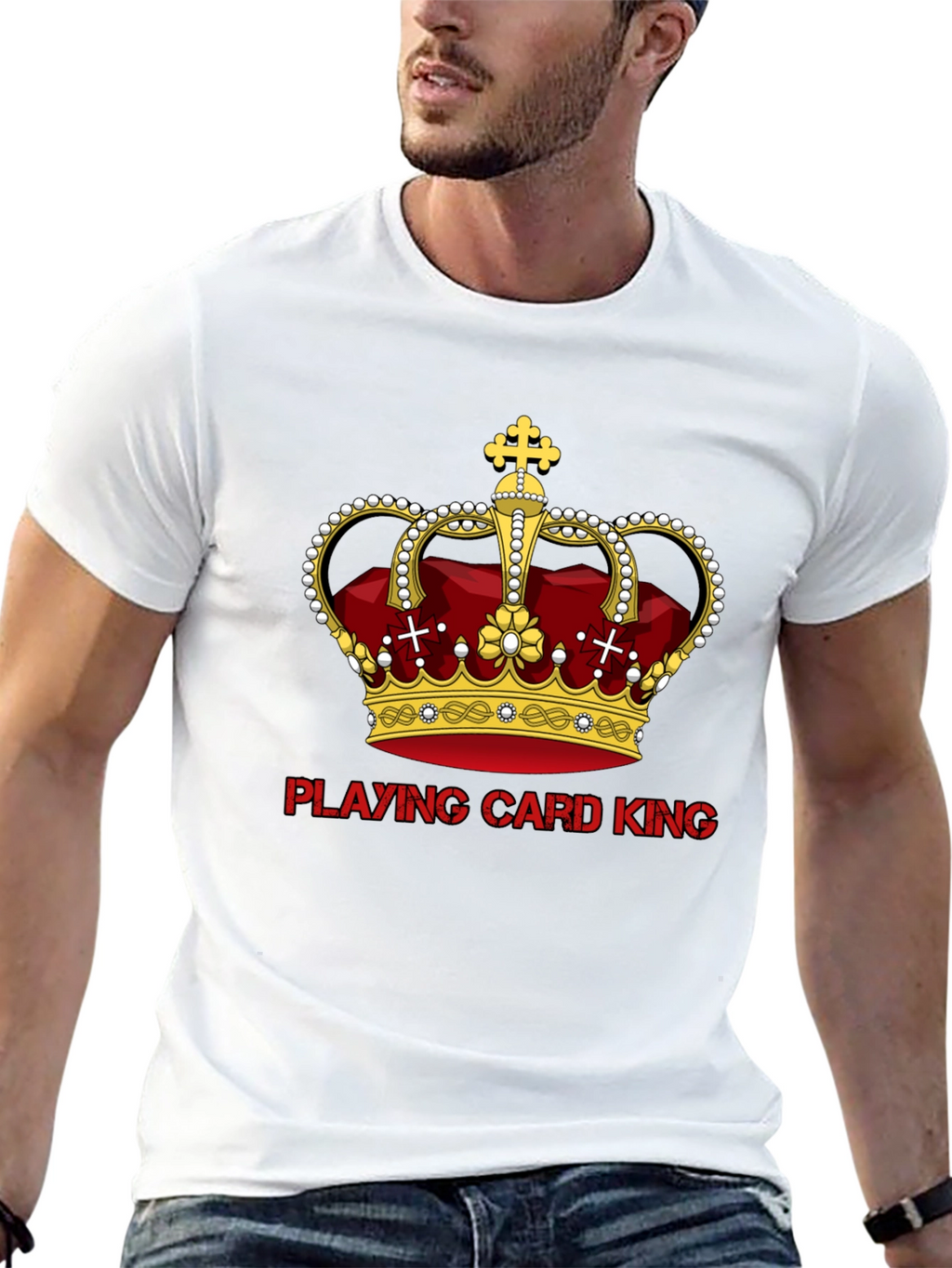 Playing Card King Graphic T-Shirt
