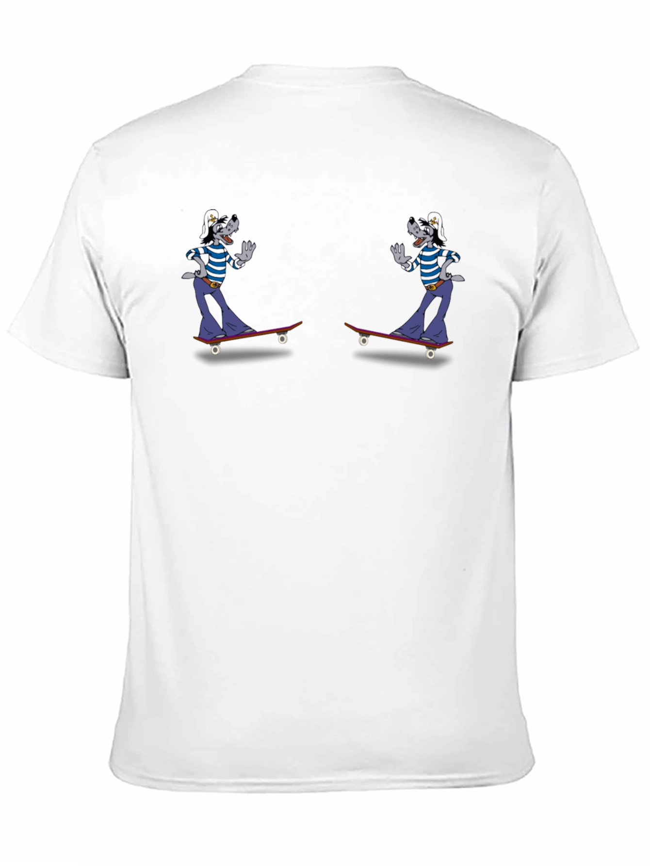 Skateboarding Cartoon Character Graphic Tee
