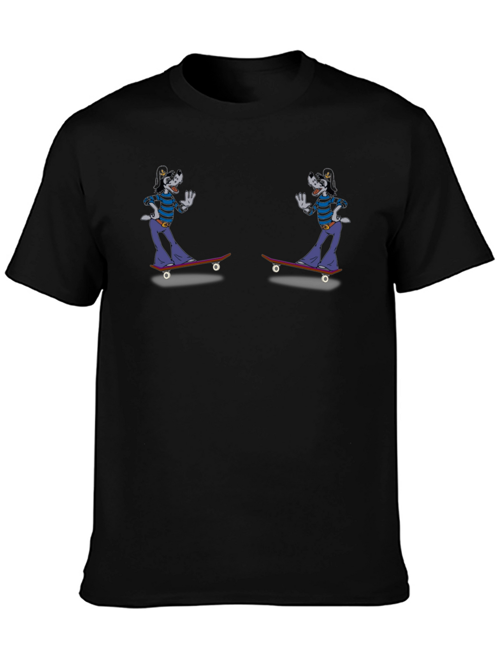 Skateboarding Cartoon Character Graphic Tee