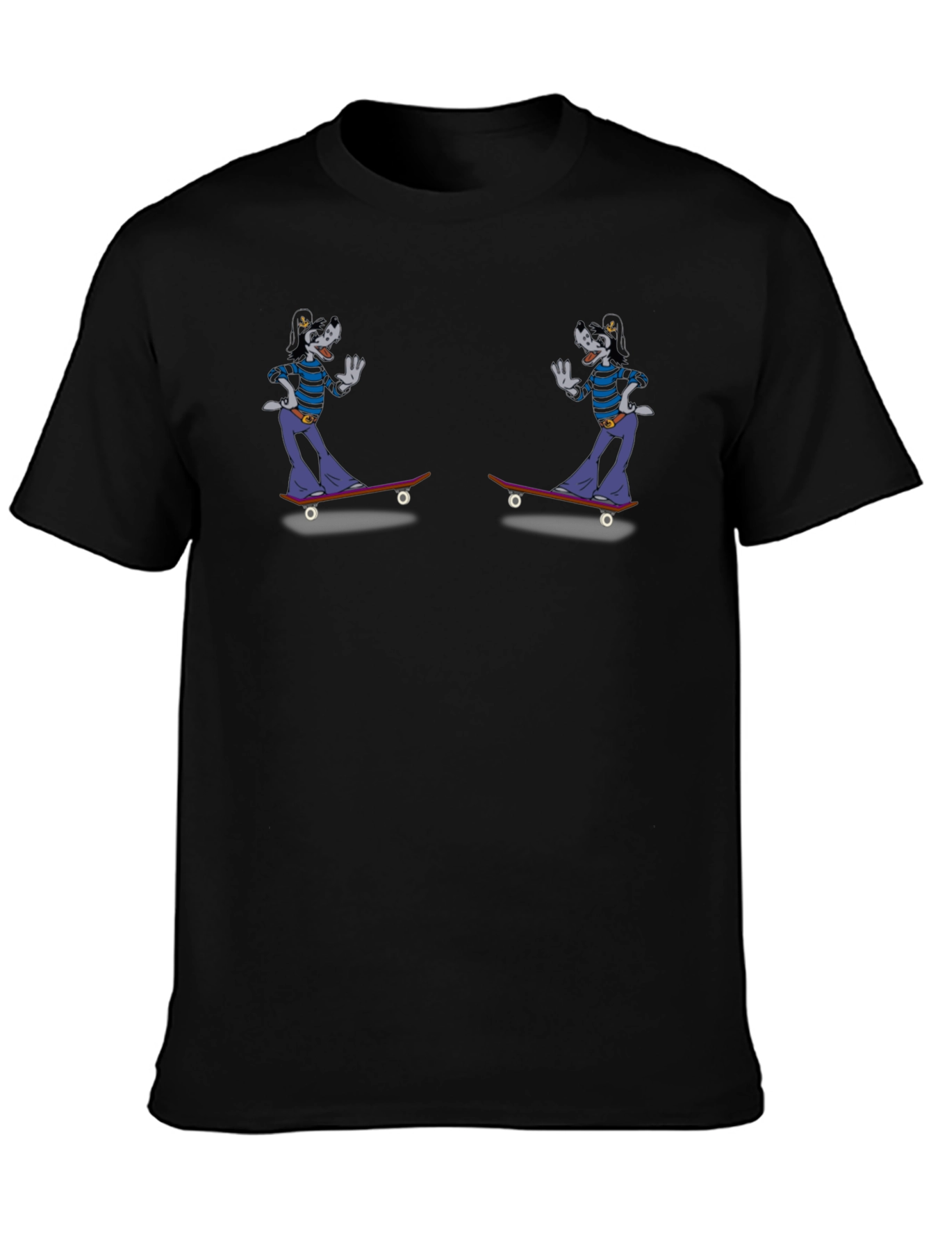 Skateboarding Cartoon Character Graphic Tee