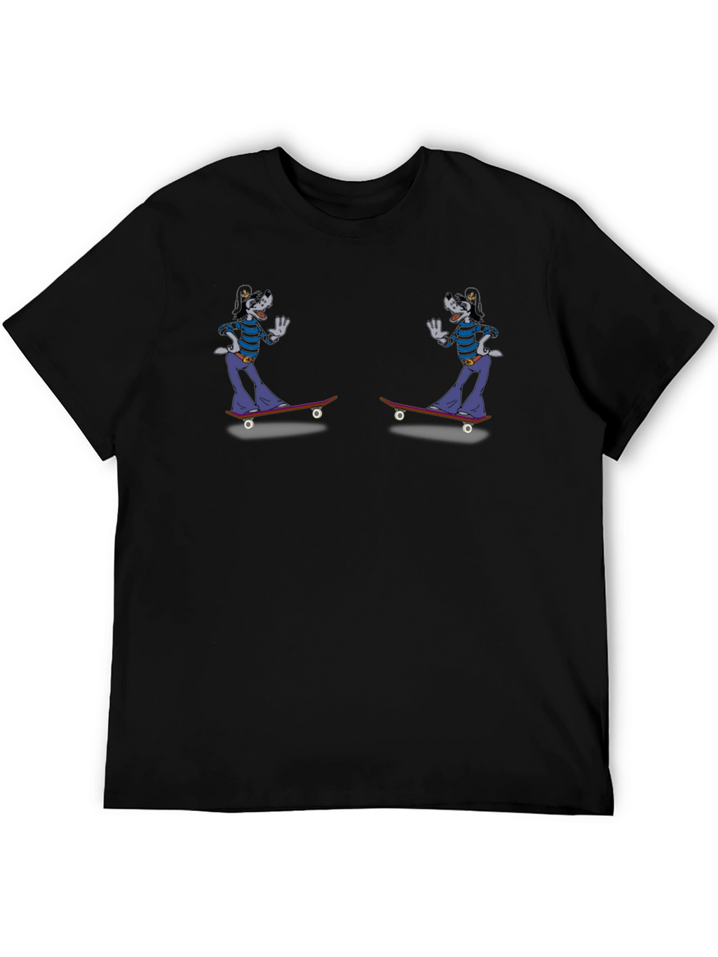 Skateboarding Cartoon Character Graphic Tee