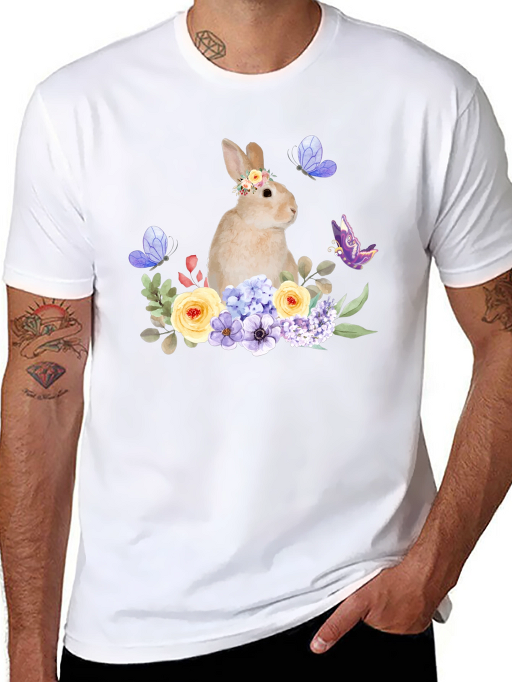 Floral Bunny T-Shirt