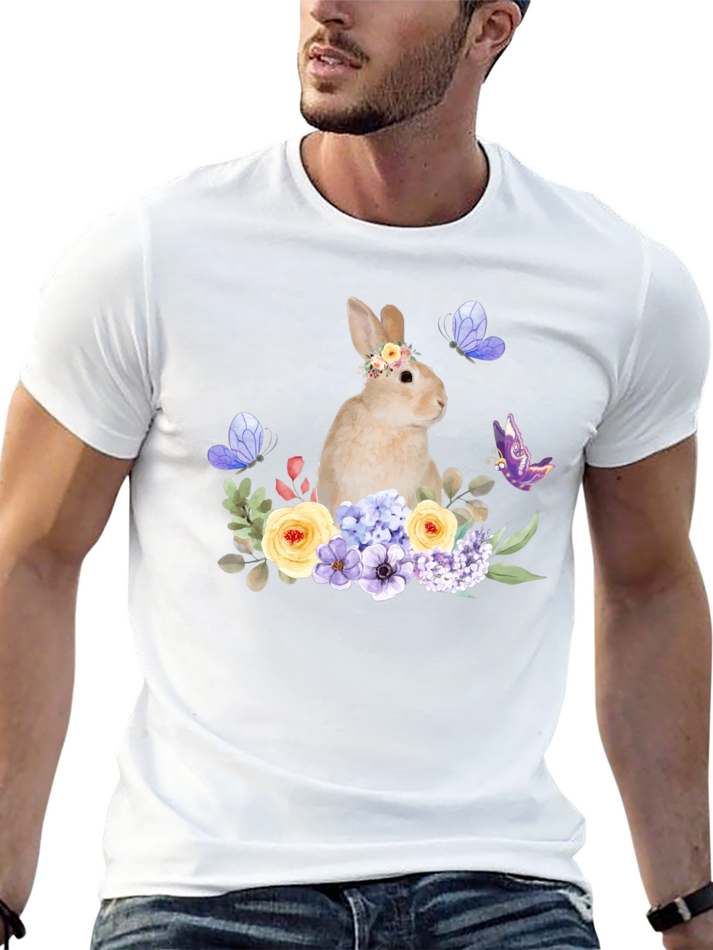 Floral Bunny T-Shirt