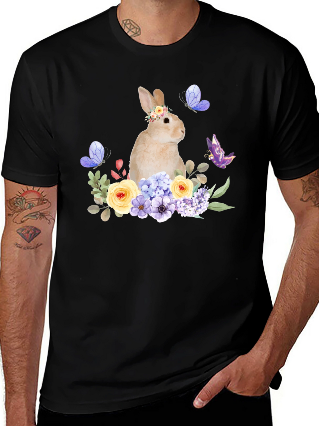 Floral Bunny T-Shirt