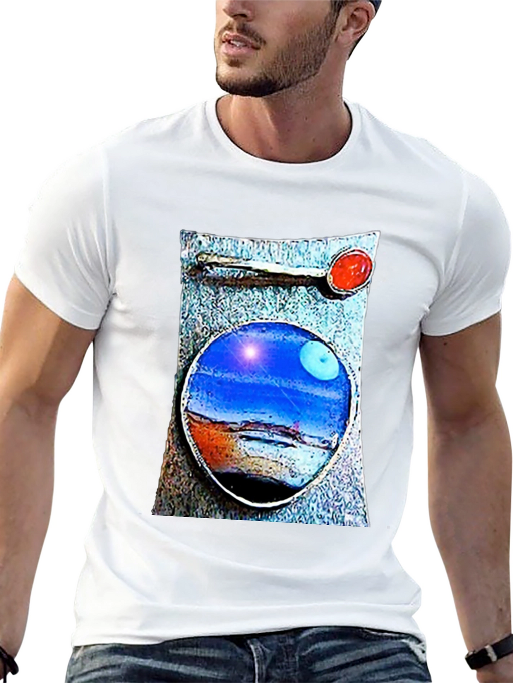 Abstract Art T-Shirt: Unique Landscape Design