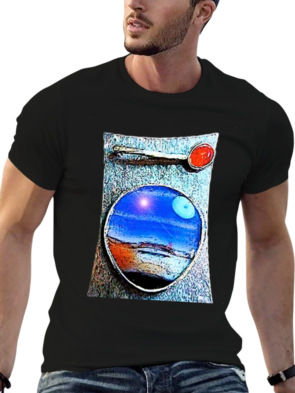 Abstract Art T-Shirt: Unique Landscape Design
