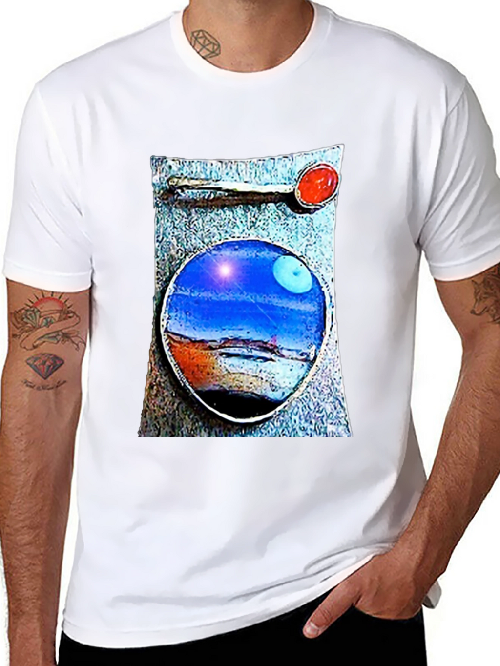 Abstract Art T-Shirt: Unique Landscape Design