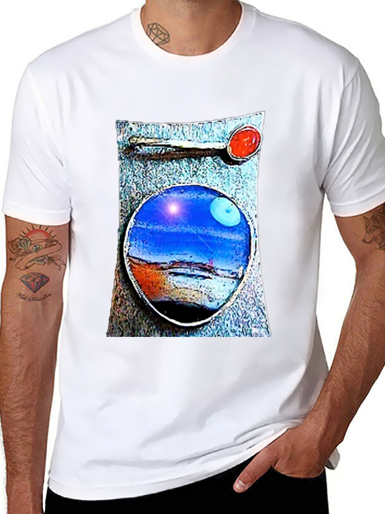 Abstract Art T-Shirt: Unique Landscape Design