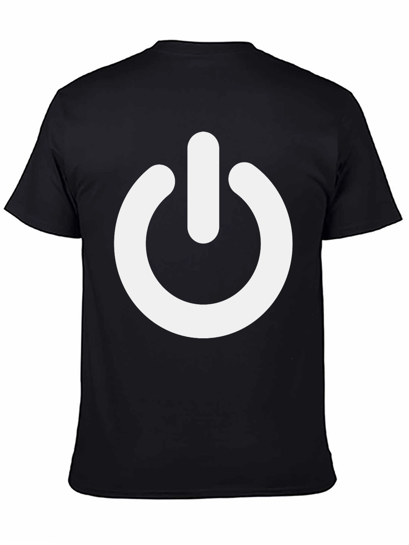 Power Symbol T-Shirt - Black Cotton Blend