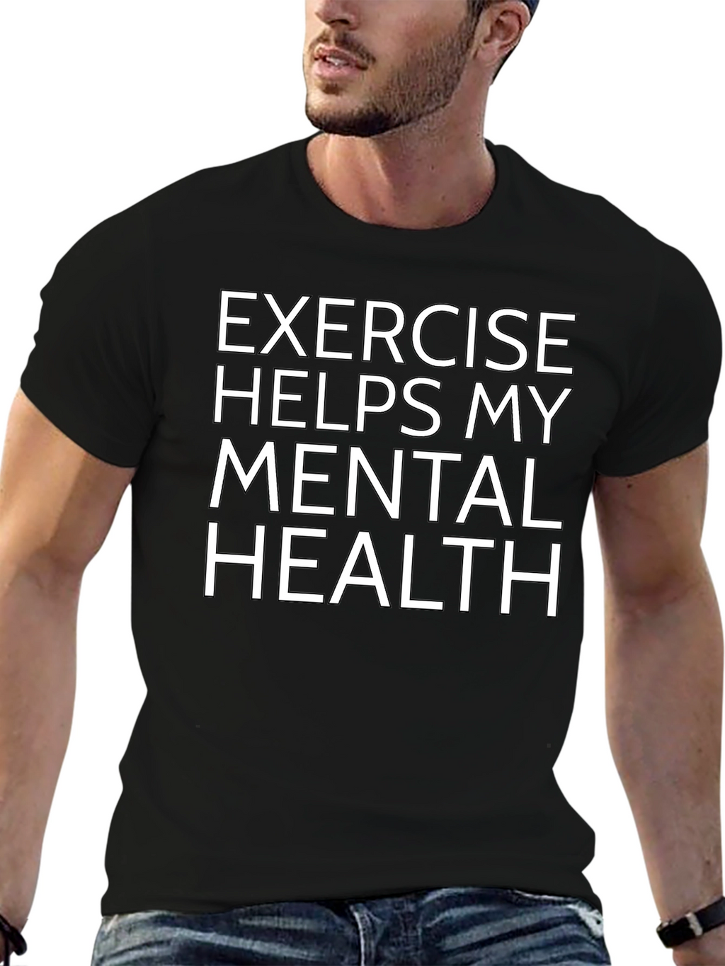 Exercise Helps Mental Health Graphic Tee