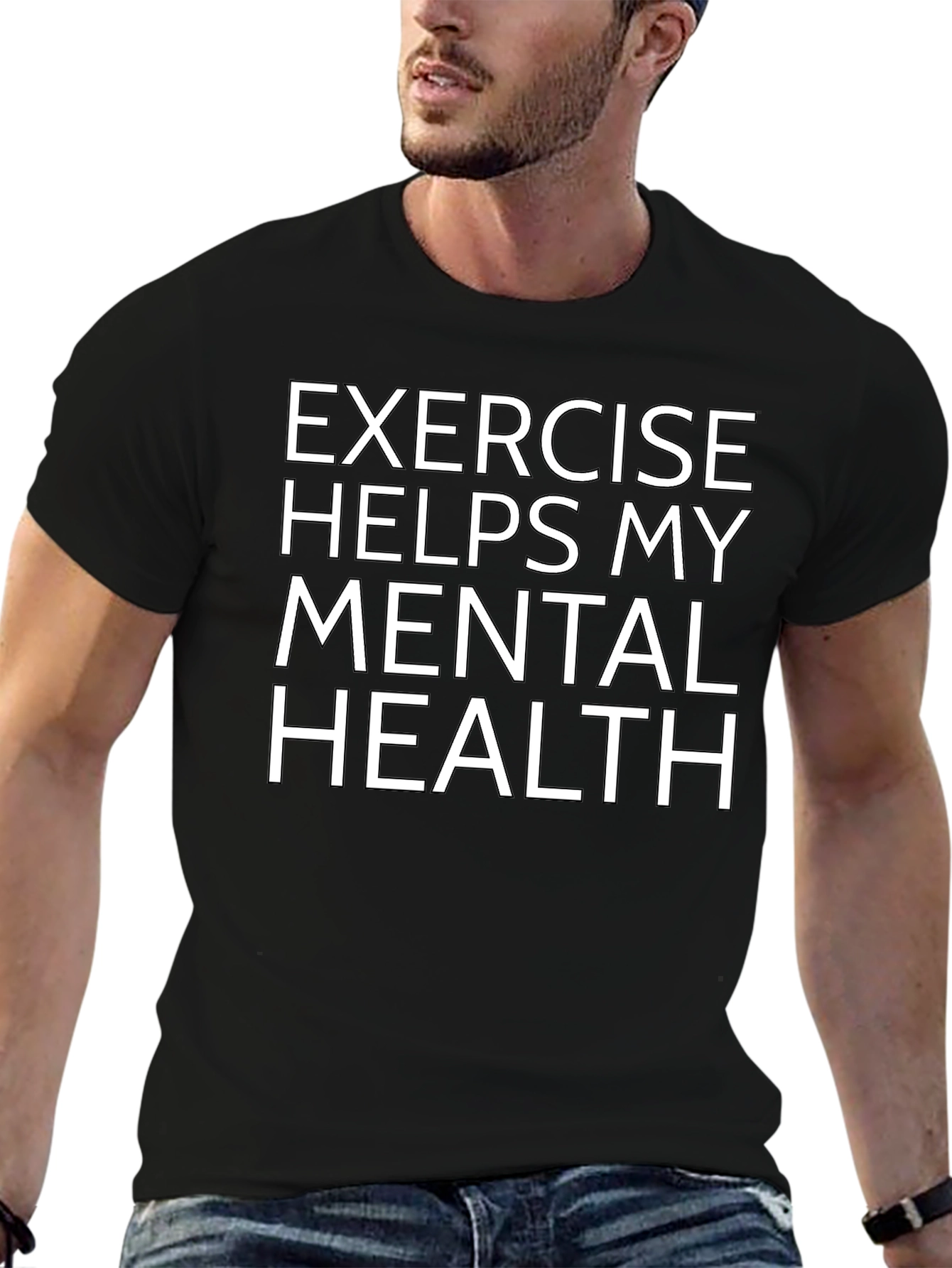 Exercise Helps Mental Health Graphic Tee