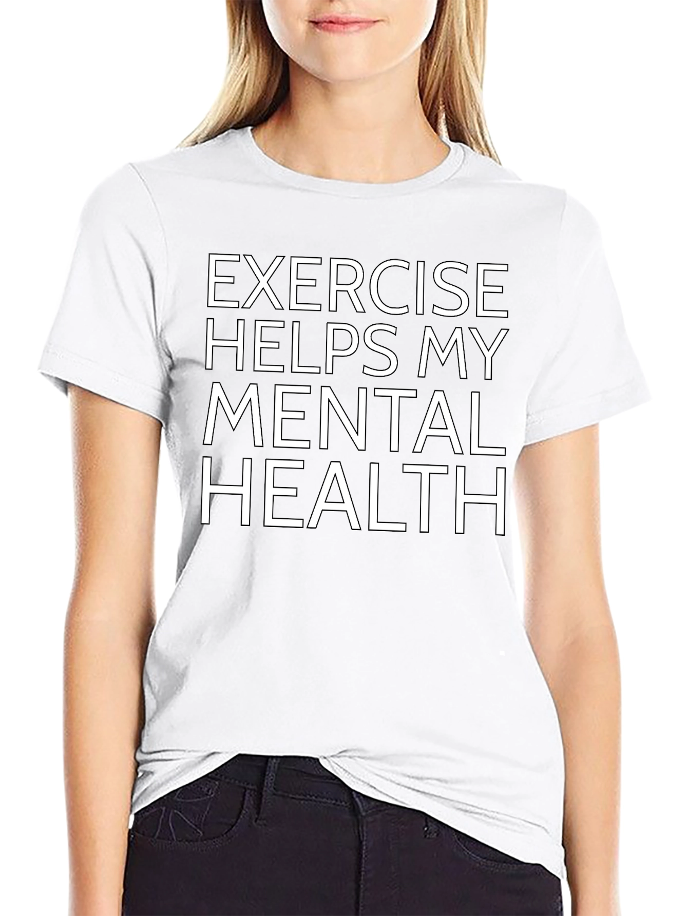 Exercise Helps Mental Health Graphic Tee