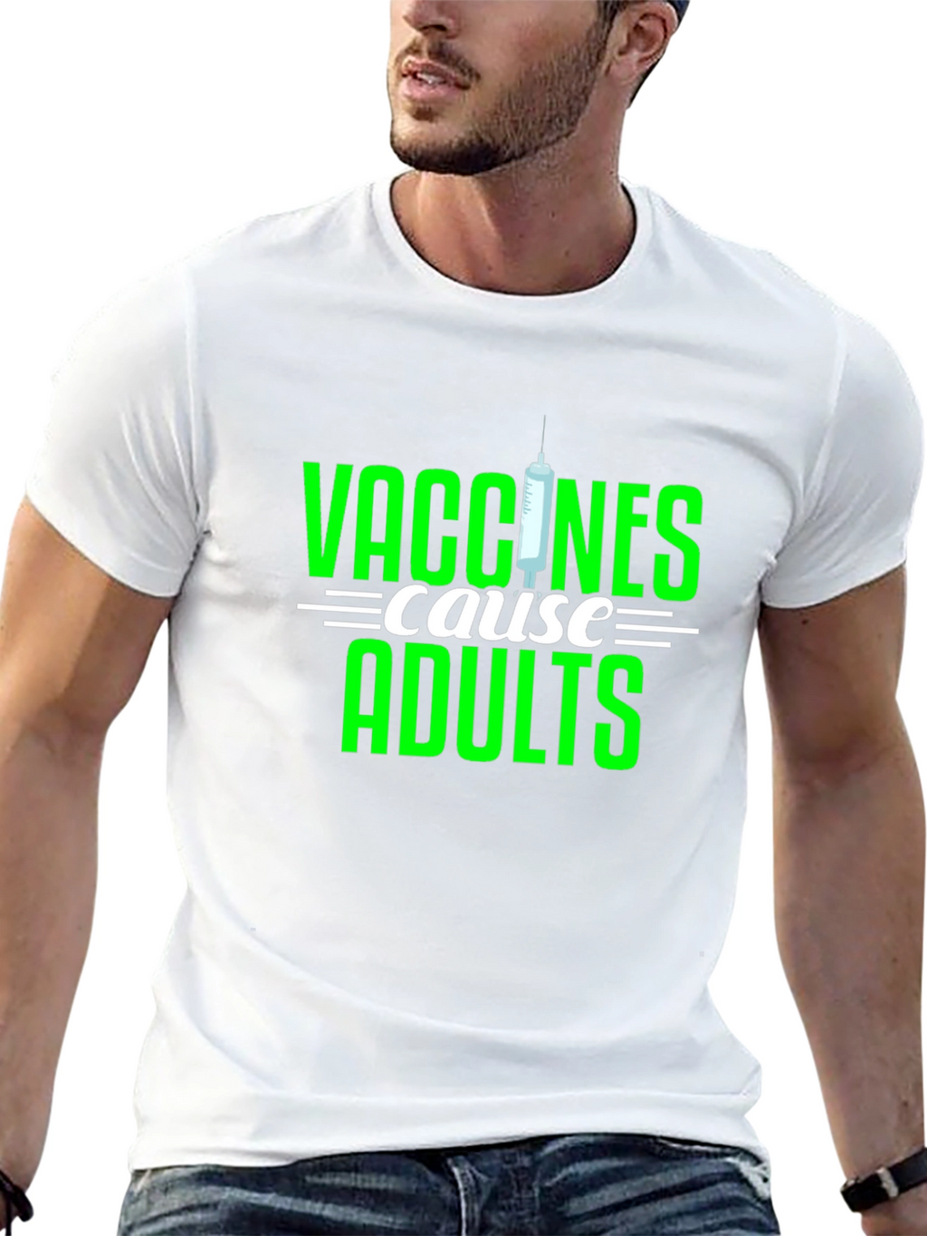 Vaccines Cause Adults T-Shirt - Funny Sarcastic Adulting Tee