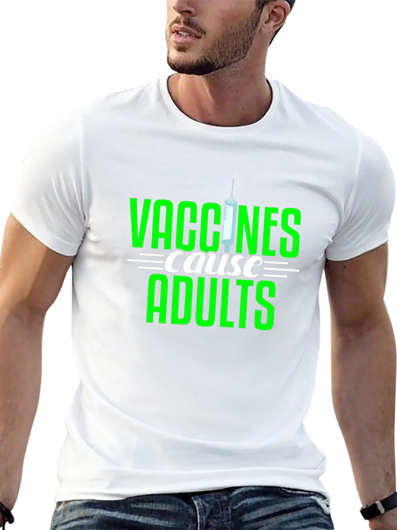 Vaccines Cause Adults T-Shirt - Funny Sarcastic Adulting Tee