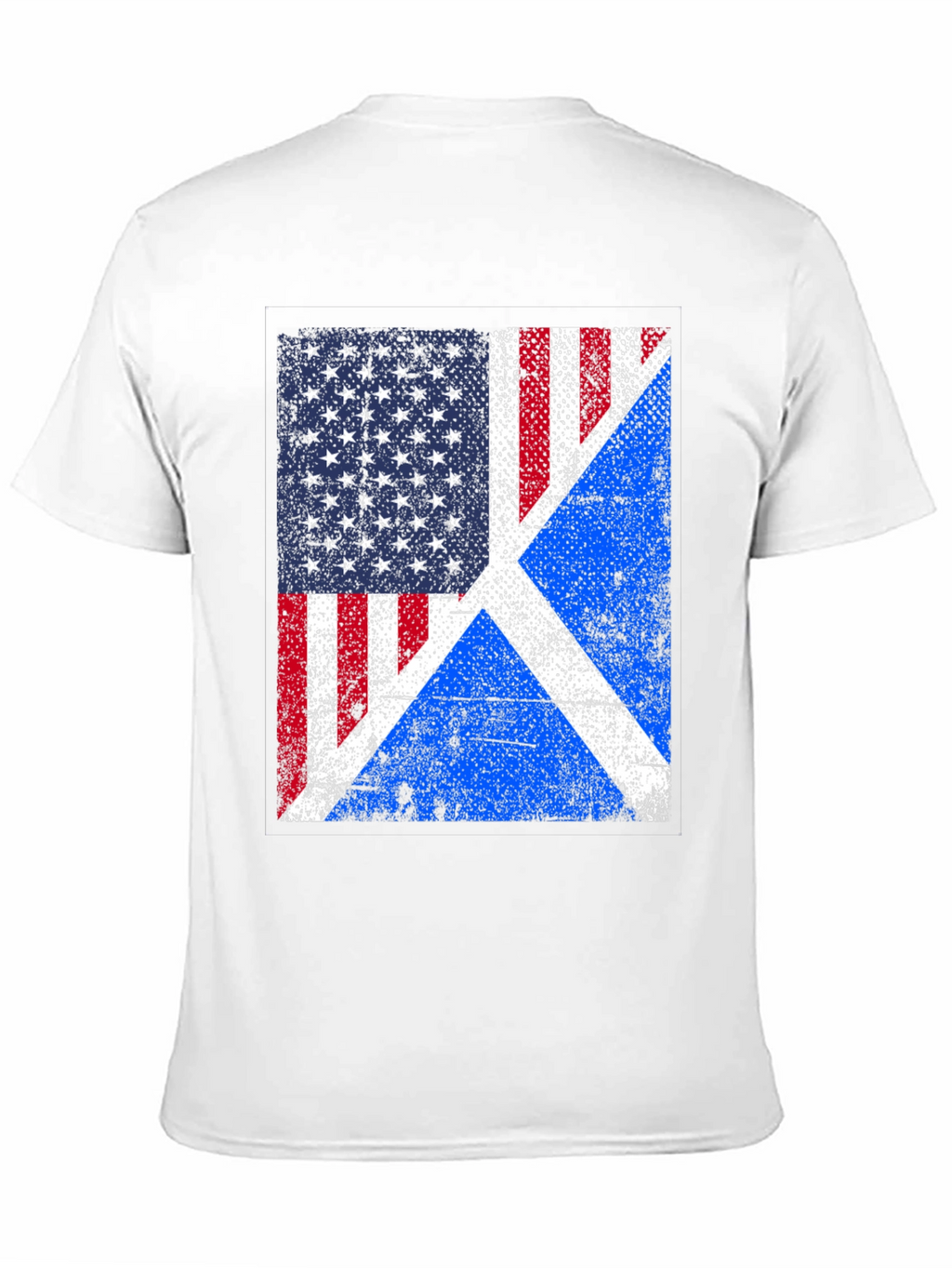 USA Scotland Flag Graphic T-Shirt