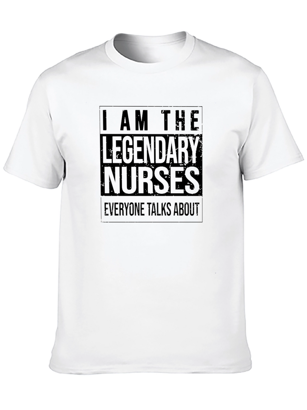 Legendary Nurses T-Shirt - Black Crew Neck Tee