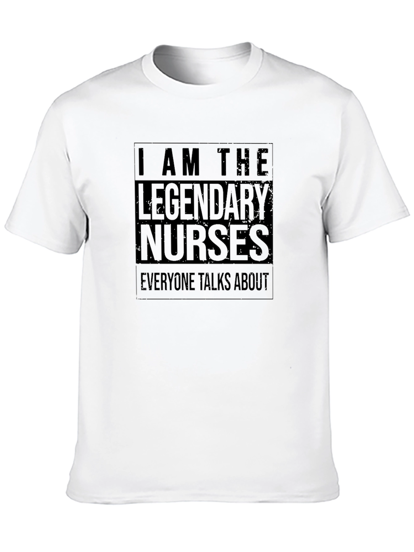 Legendary Nurses T-Shirt - Black Crew Neck Tee