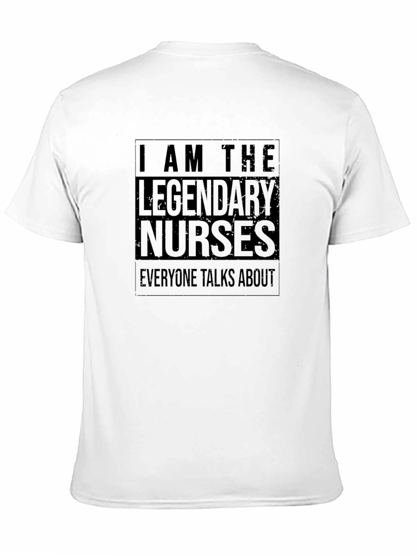 Legendary Nurses T-Shirt - Black Crew Neck Tee