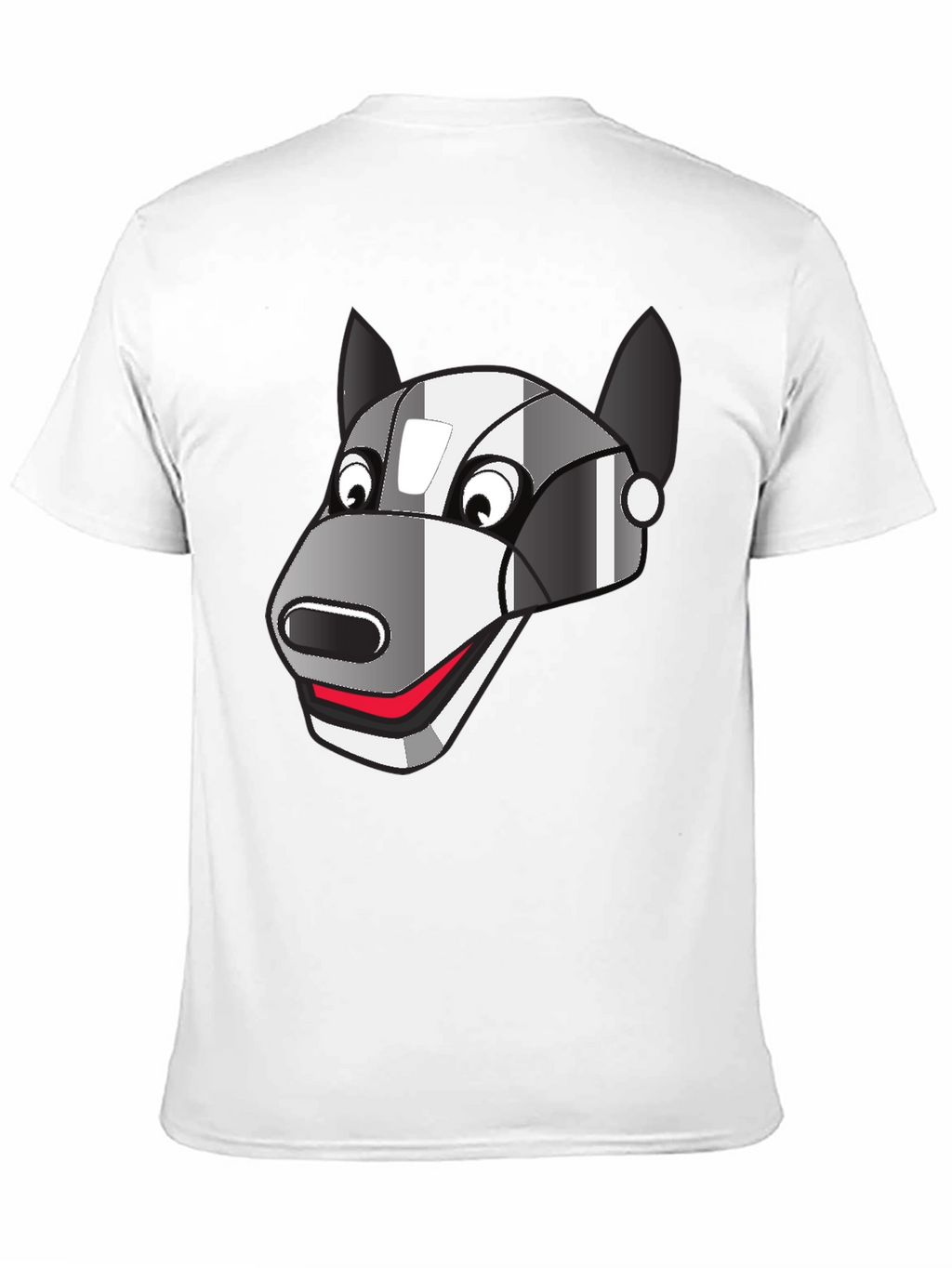 Robot Dog Graphic Tee - Black Cotton Blend