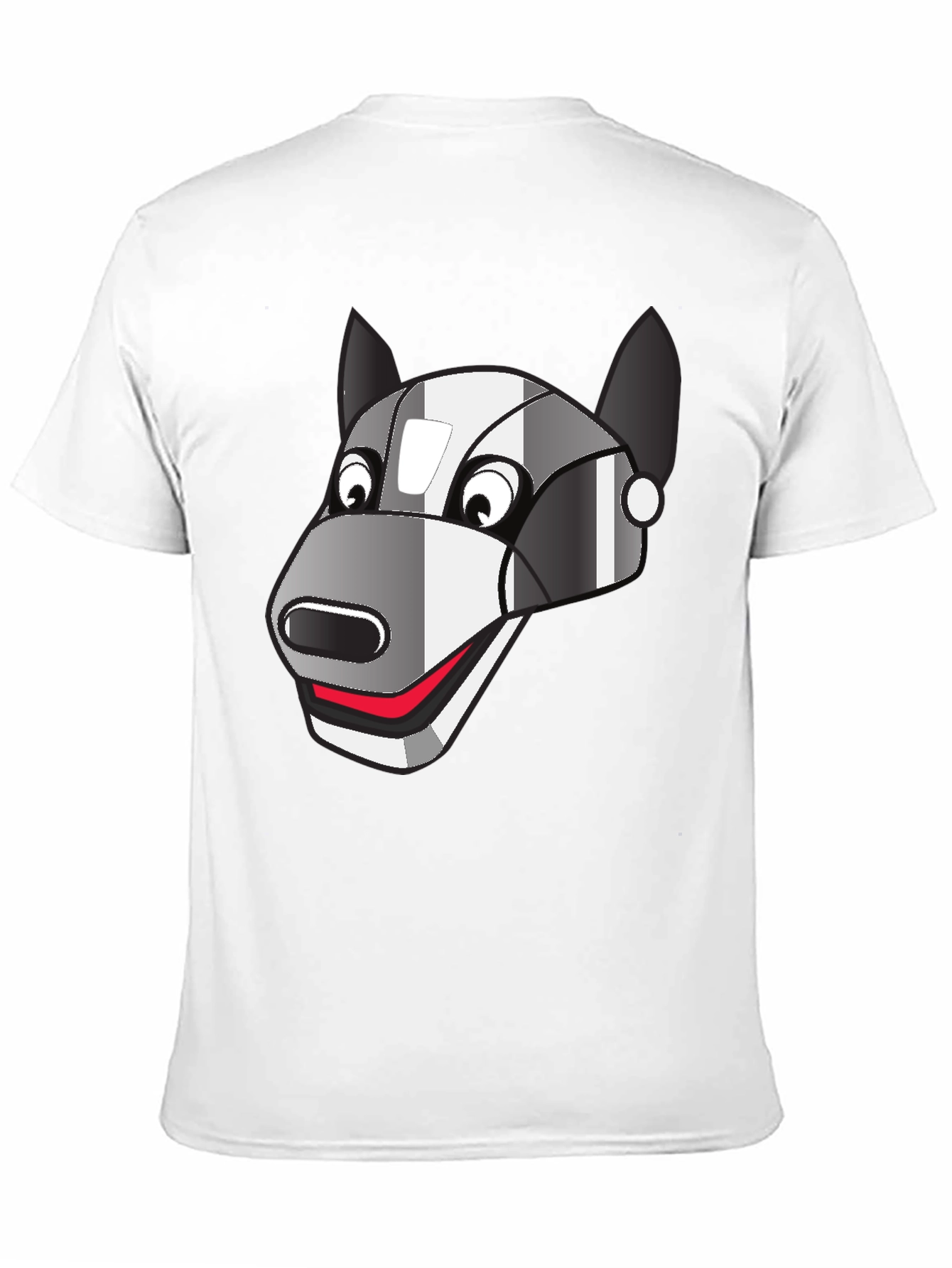 Robot Dog Graphic Tee - Black Cotton Blend