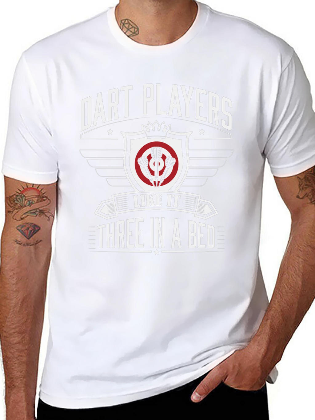 Dart Players Three In A Bed Graphic T-Shirt