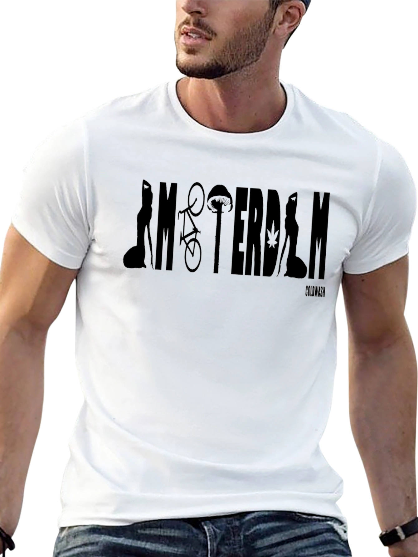 Amsterdam Graphic Black T-Shirt