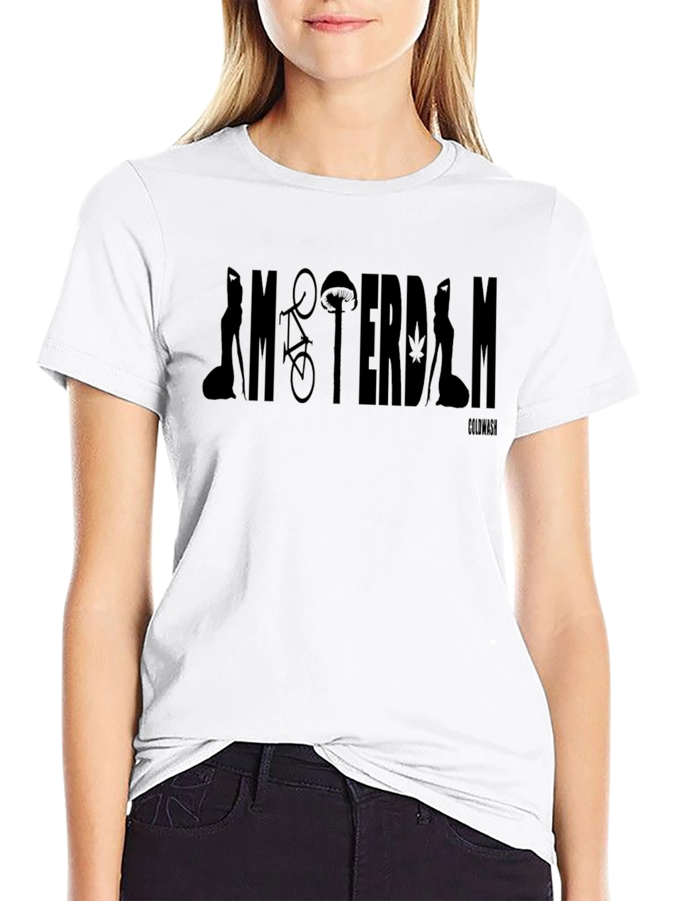Amsterdam Graphic Black T-Shirt
