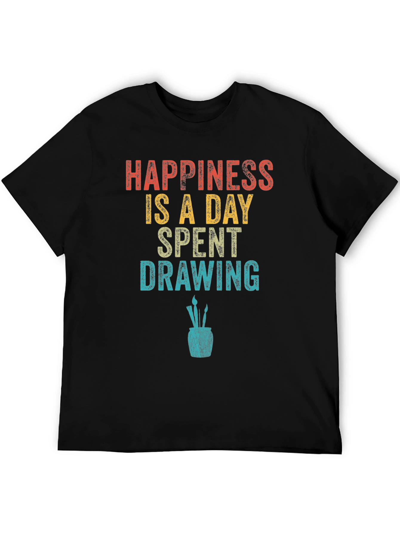 Happiness Drawing T-Shirt | Artist Graphic Tee