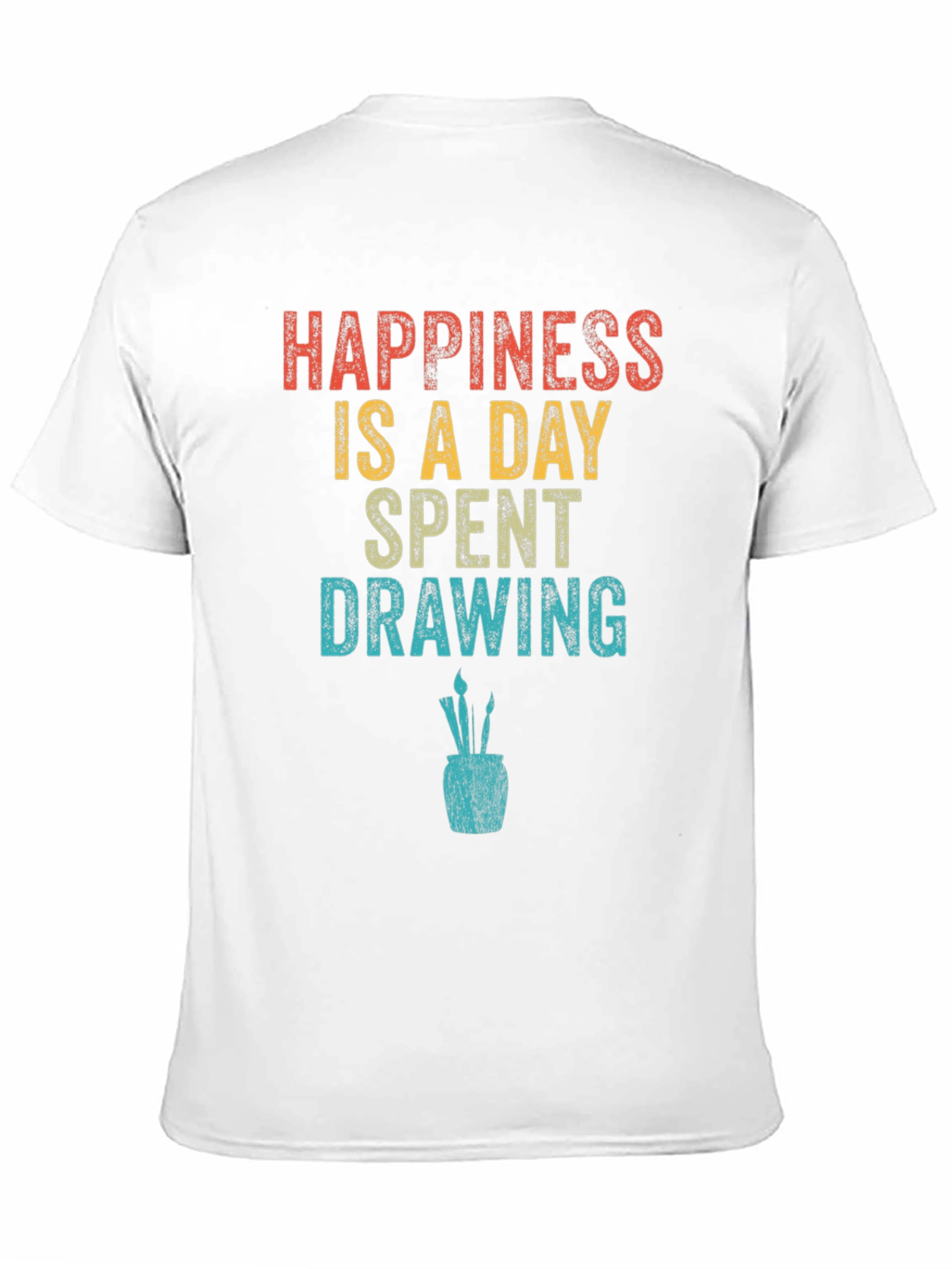 Happiness Drawing T-Shirt | Artist Graphic Tee