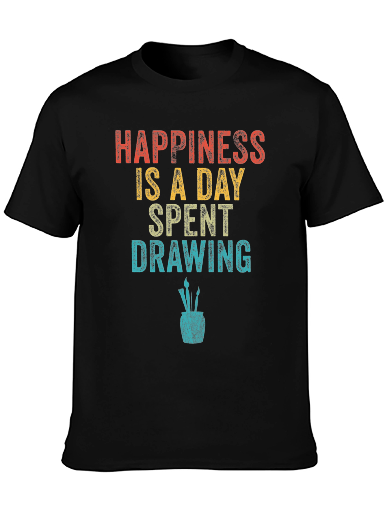 Happiness Drawing T-Shirt | Artist Graphic Tee
