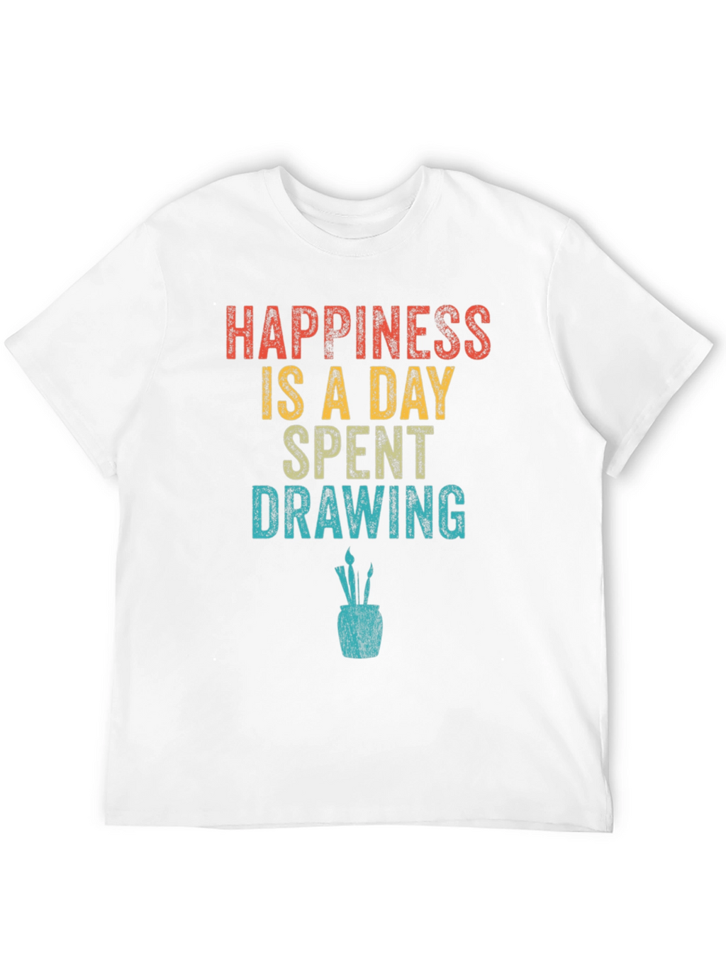 Happiness Drawing T-Shirt | Artist Graphic Tee