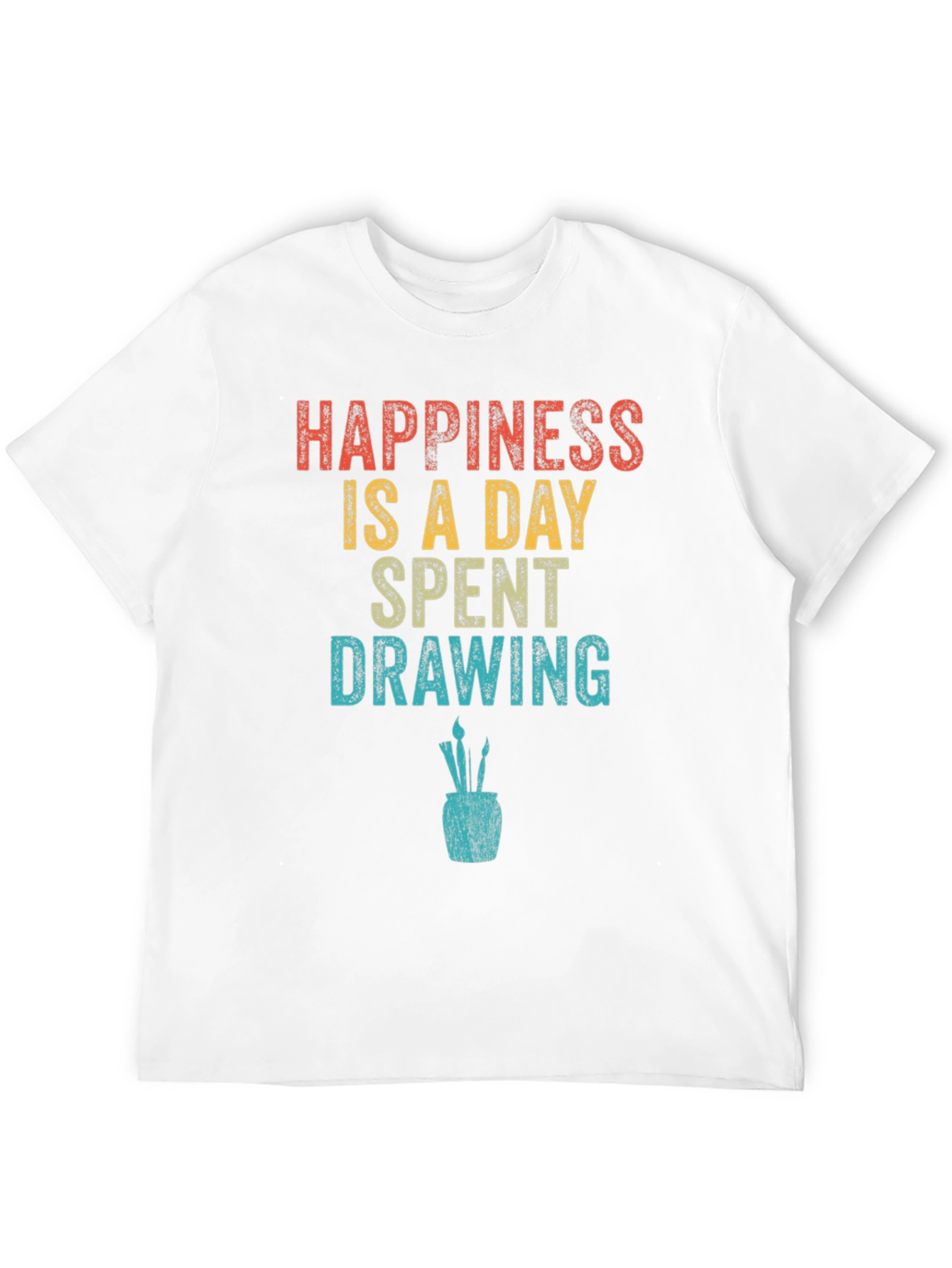 Happiness Drawing T-Shirt | Artist Graphic Tee