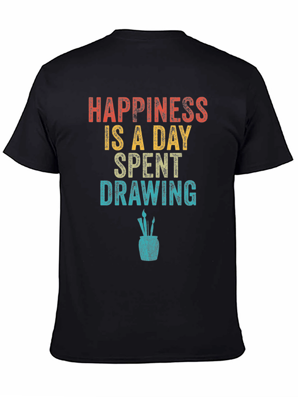 Happiness Drawing T-Shirt | Artist Graphic Tee