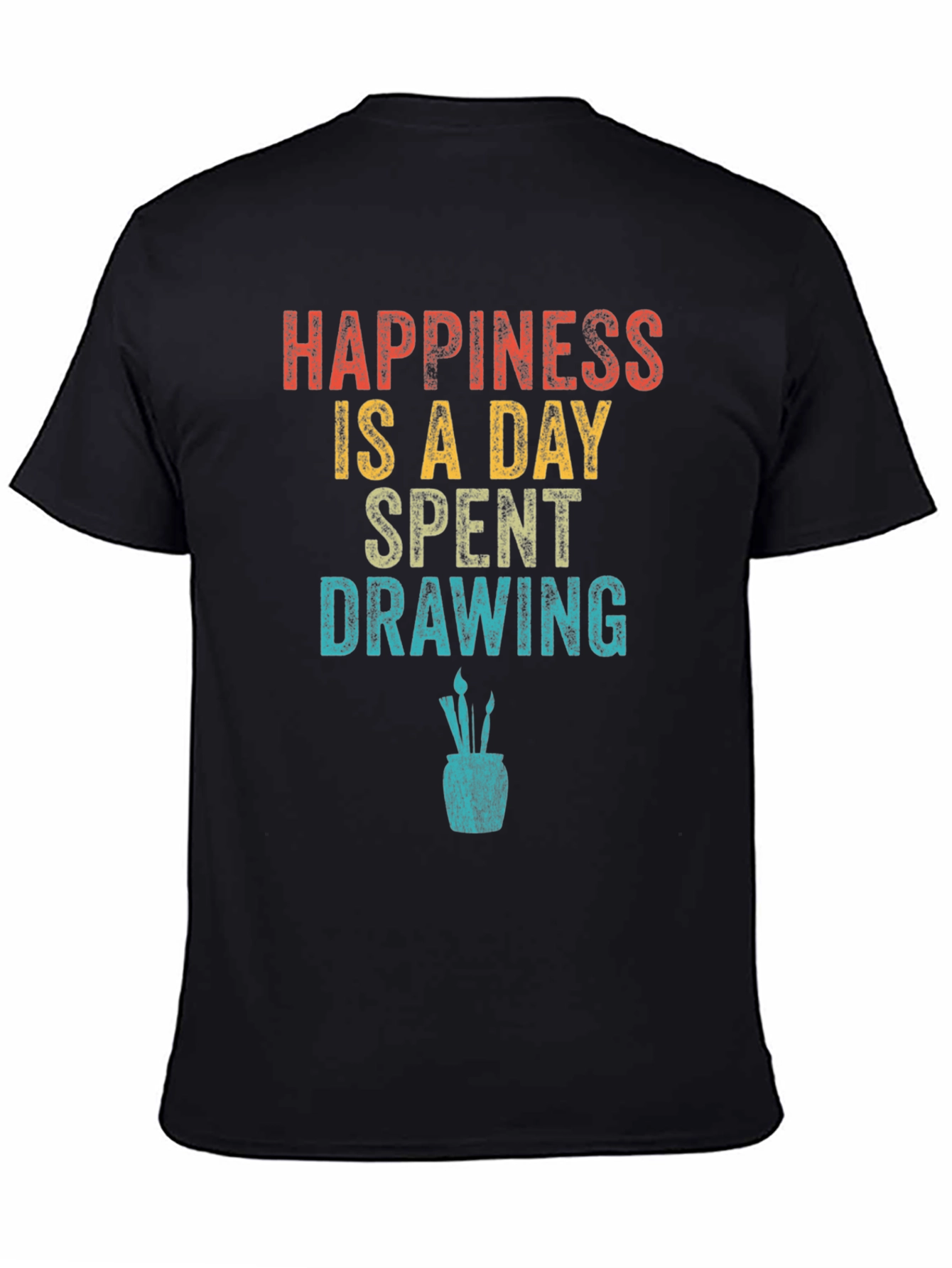 Happiness Drawing T-Shirt | Artist Graphic Tee