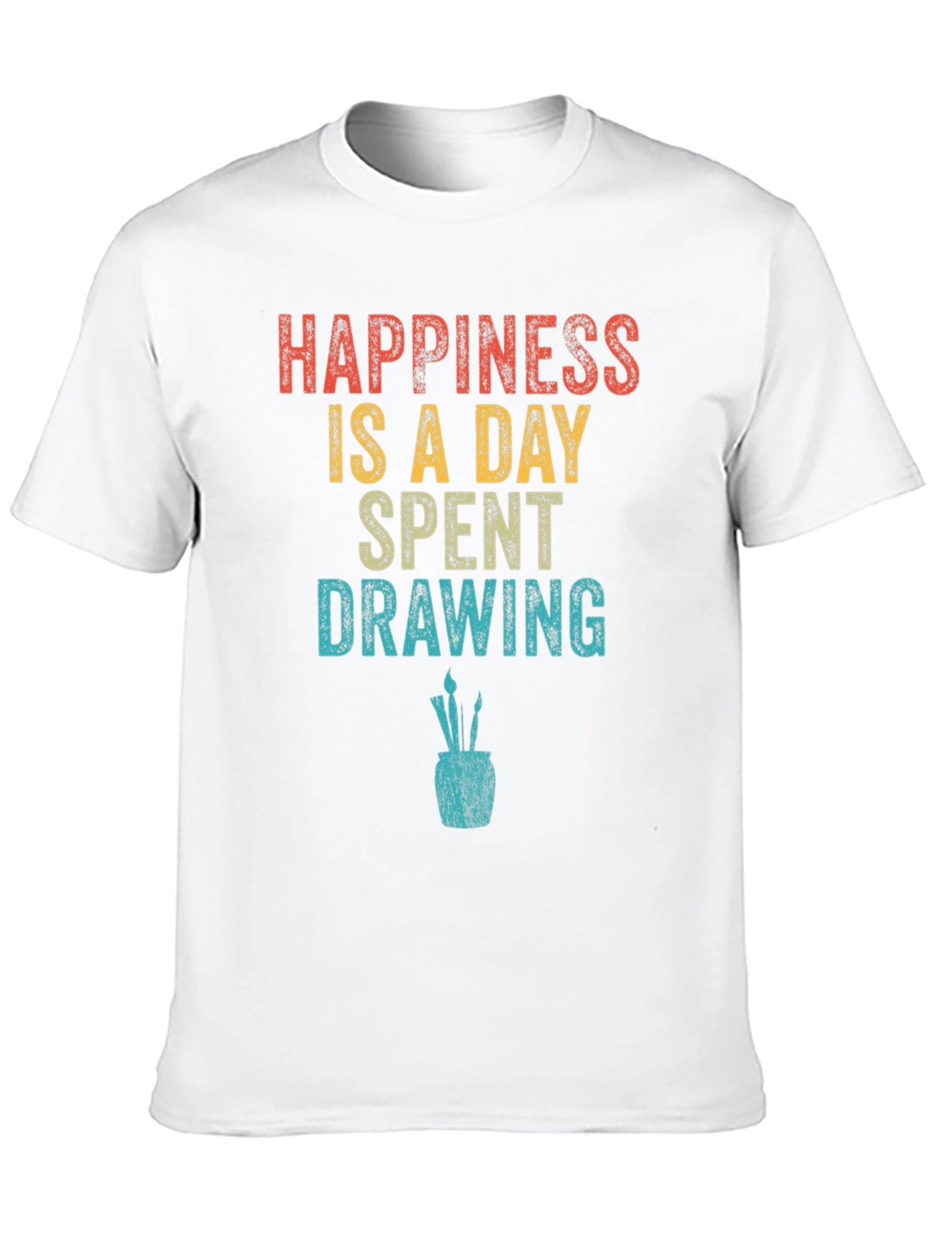 Happiness Drawing T-Shirt | Artist Graphic Tee