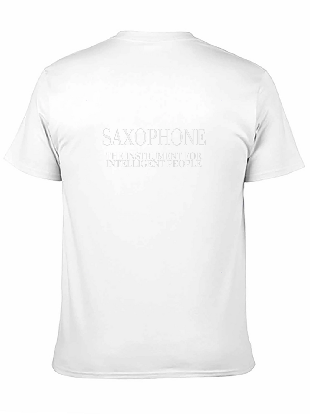 Saxophone Intelligent People Black T-Shirt