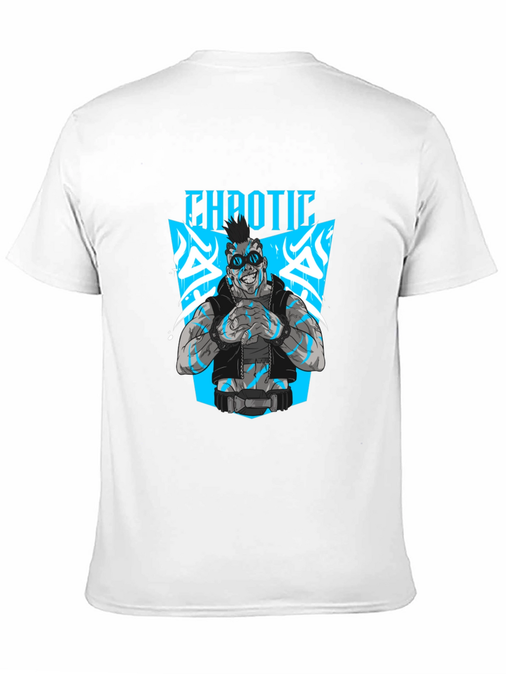 Chaotic Graphic Black T-Shirt for Men