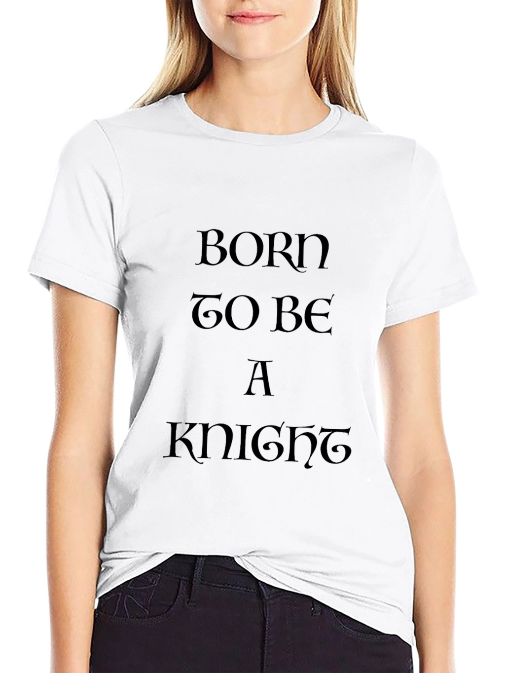 Born to Be a Knight Black T-Shirt
