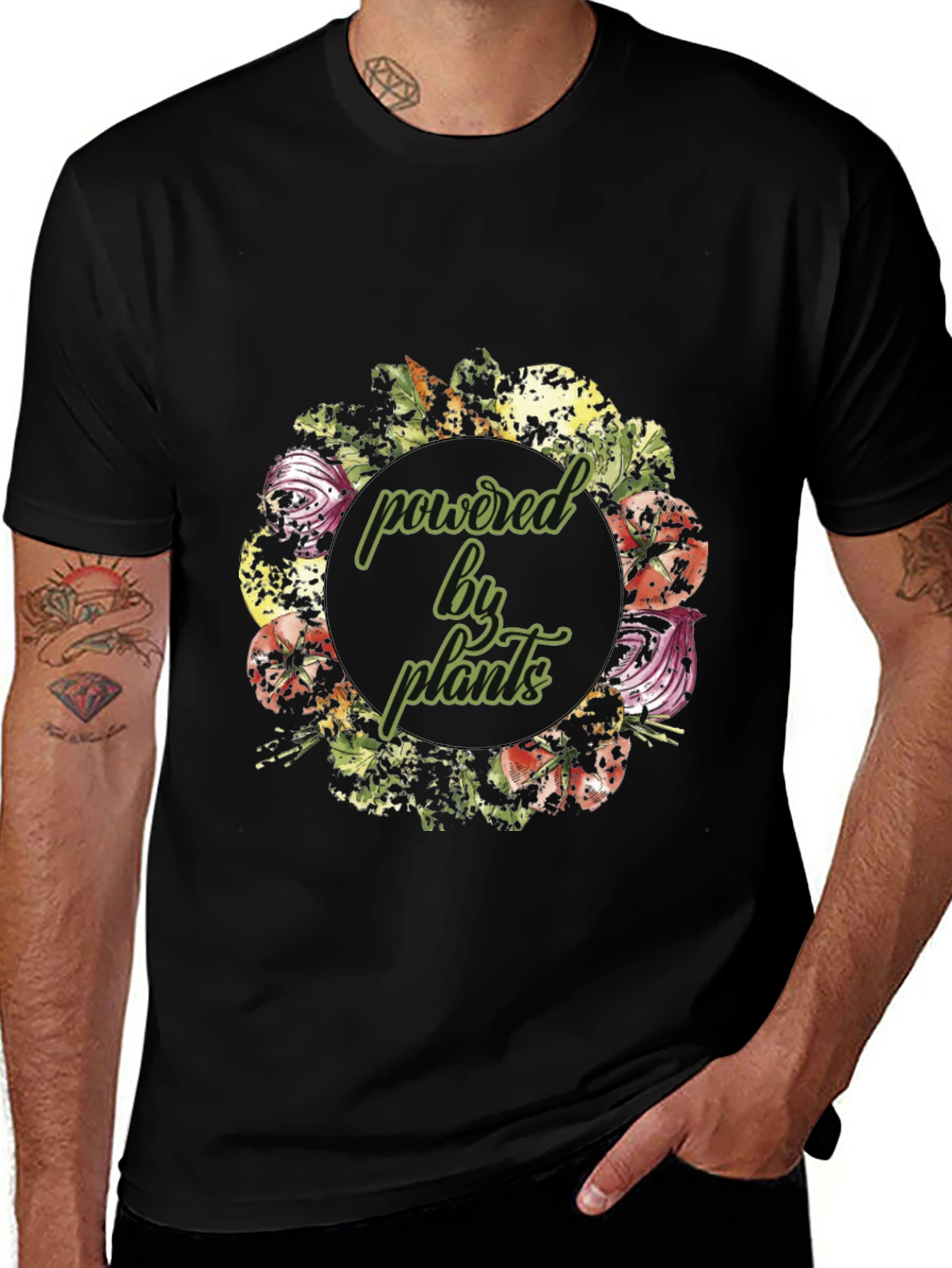 Powered By Plants T-Shirt - Vegan Tee
