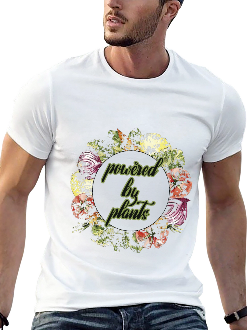 Powered By Plants T-Shirt - Vegan Tee