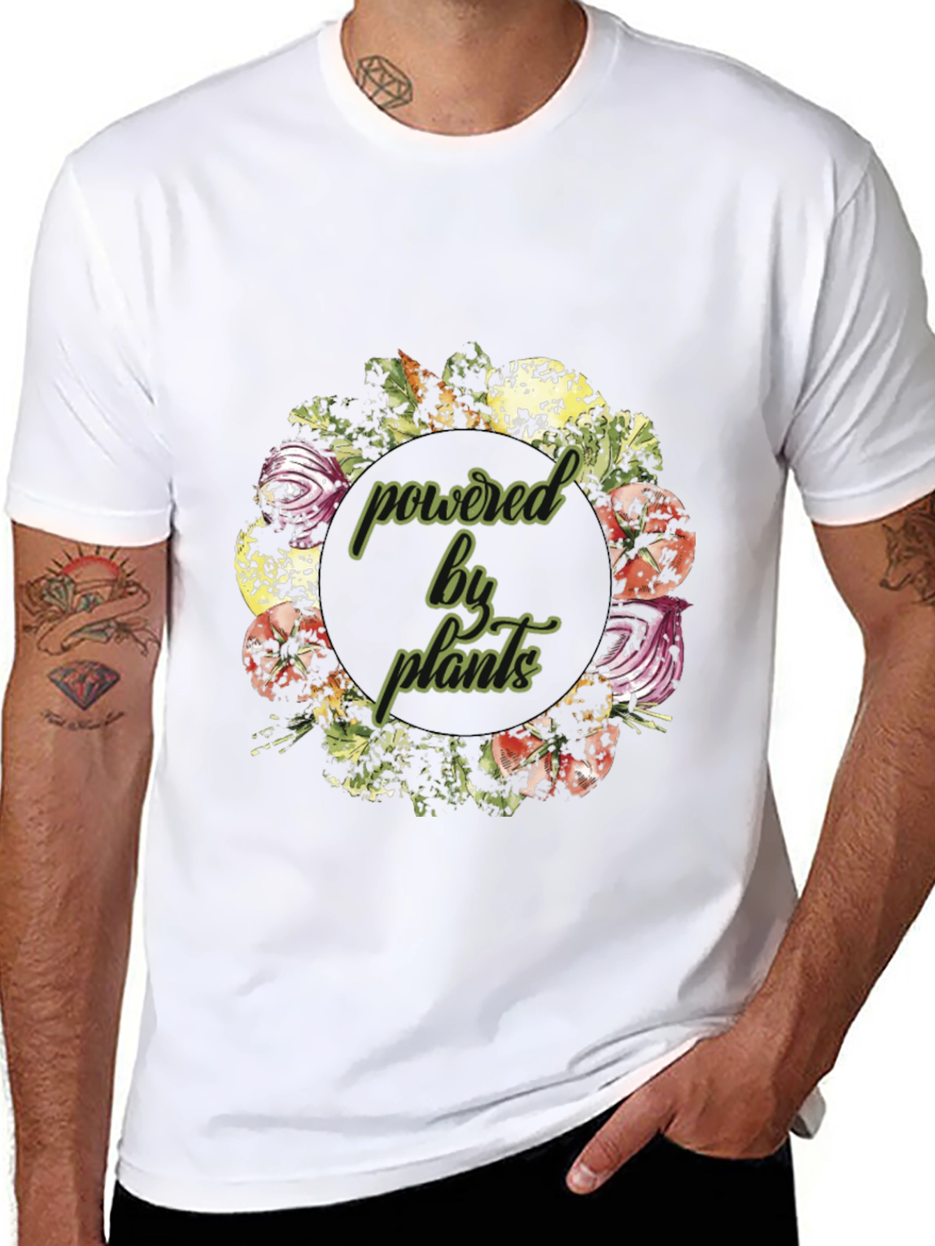 Powered By Plants T-Shirt - Vegan Tee