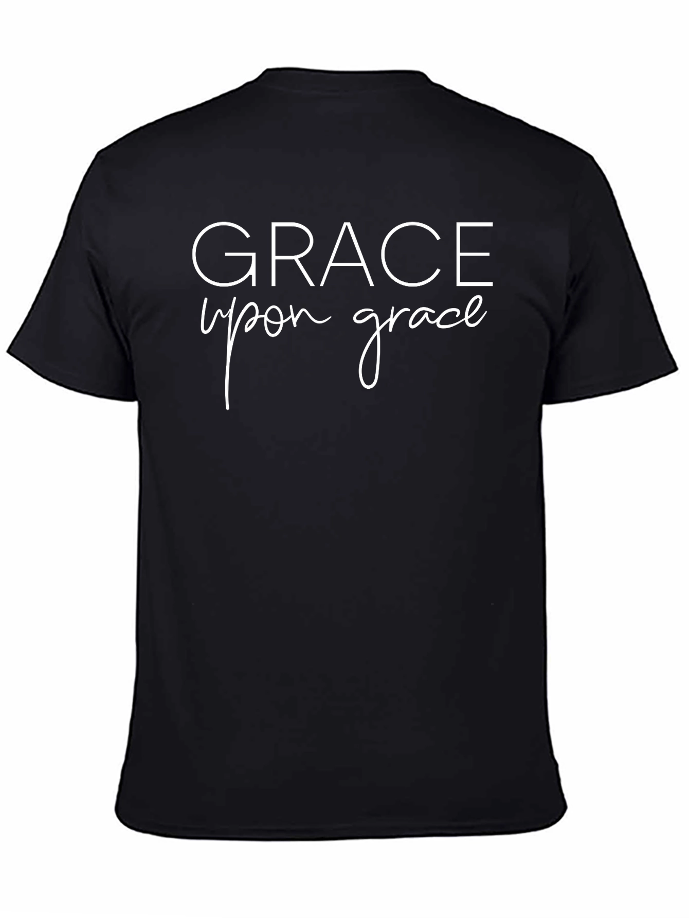 Grace Upon Grace Black Graphic Tee
