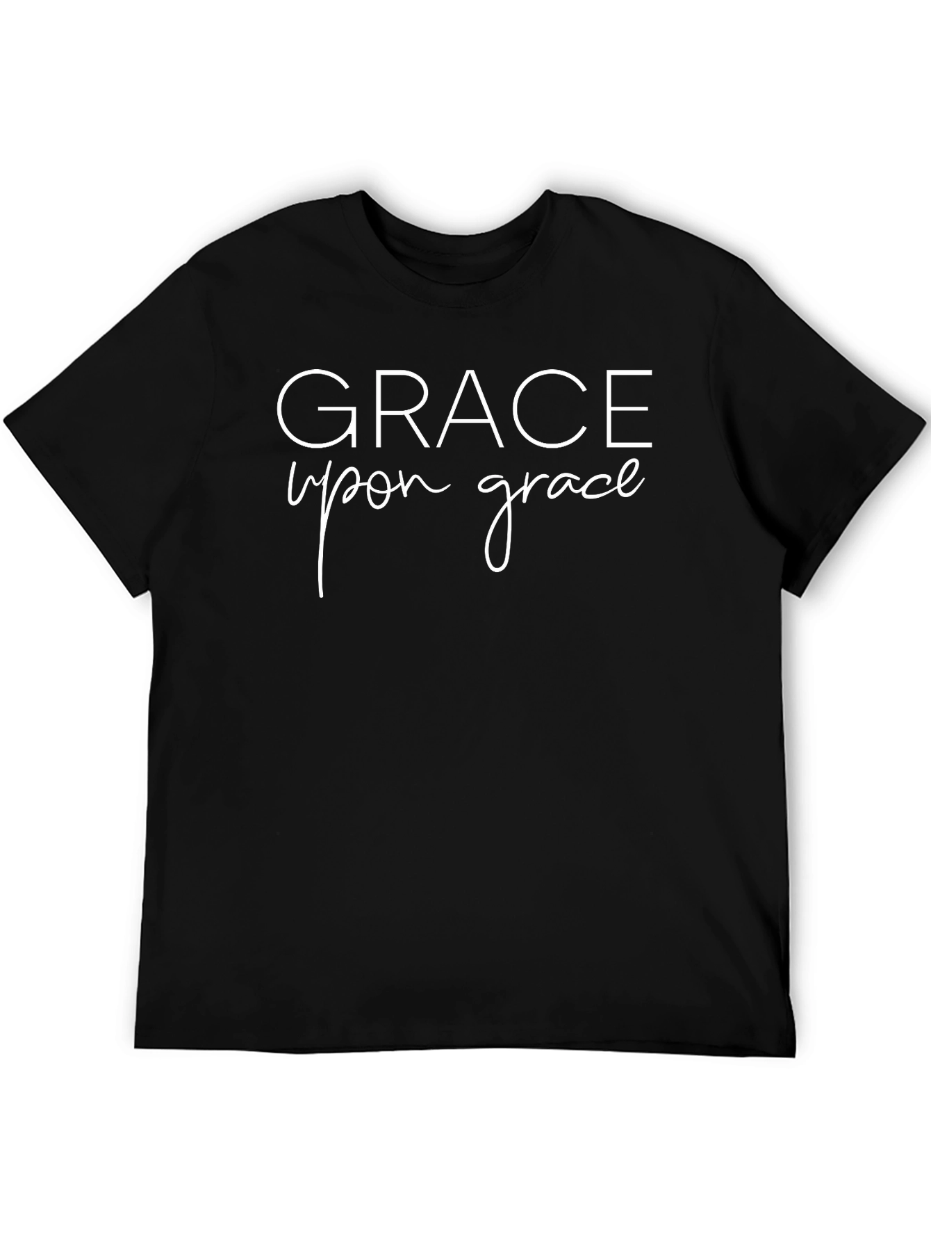 Grace Upon Grace Black Graphic Tee