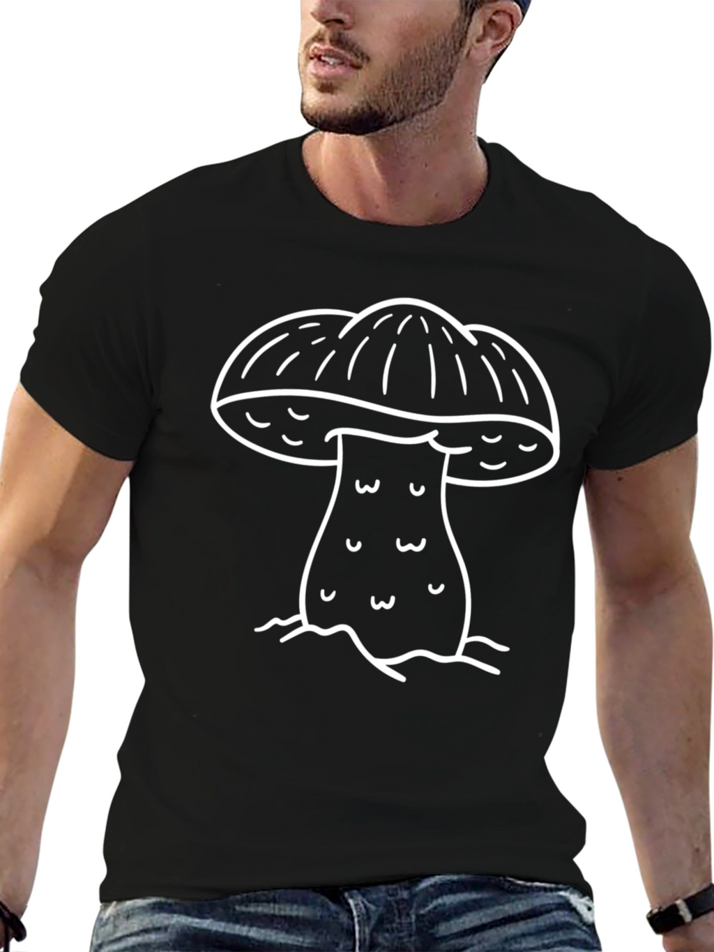 Mushroom Graphic Tee - Unique Design Casual Comfort