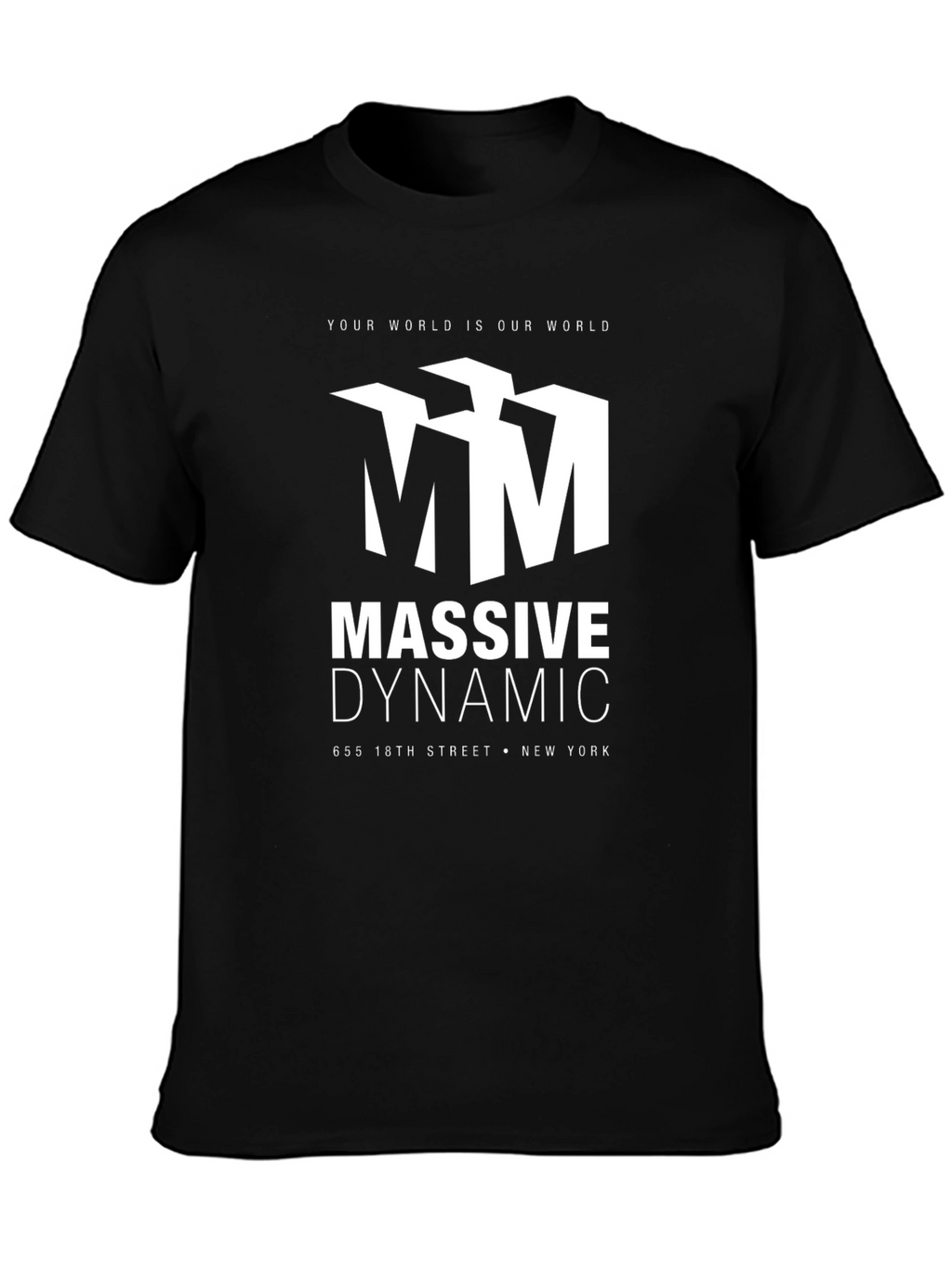 Massive Dynamic Black Graphic T-Shirt