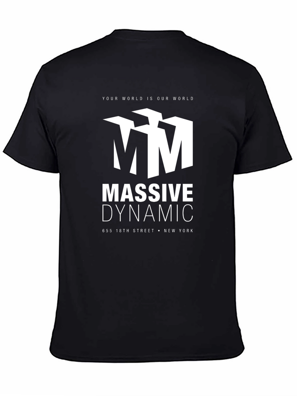 Massive Dynamic Black Graphic T-Shirt