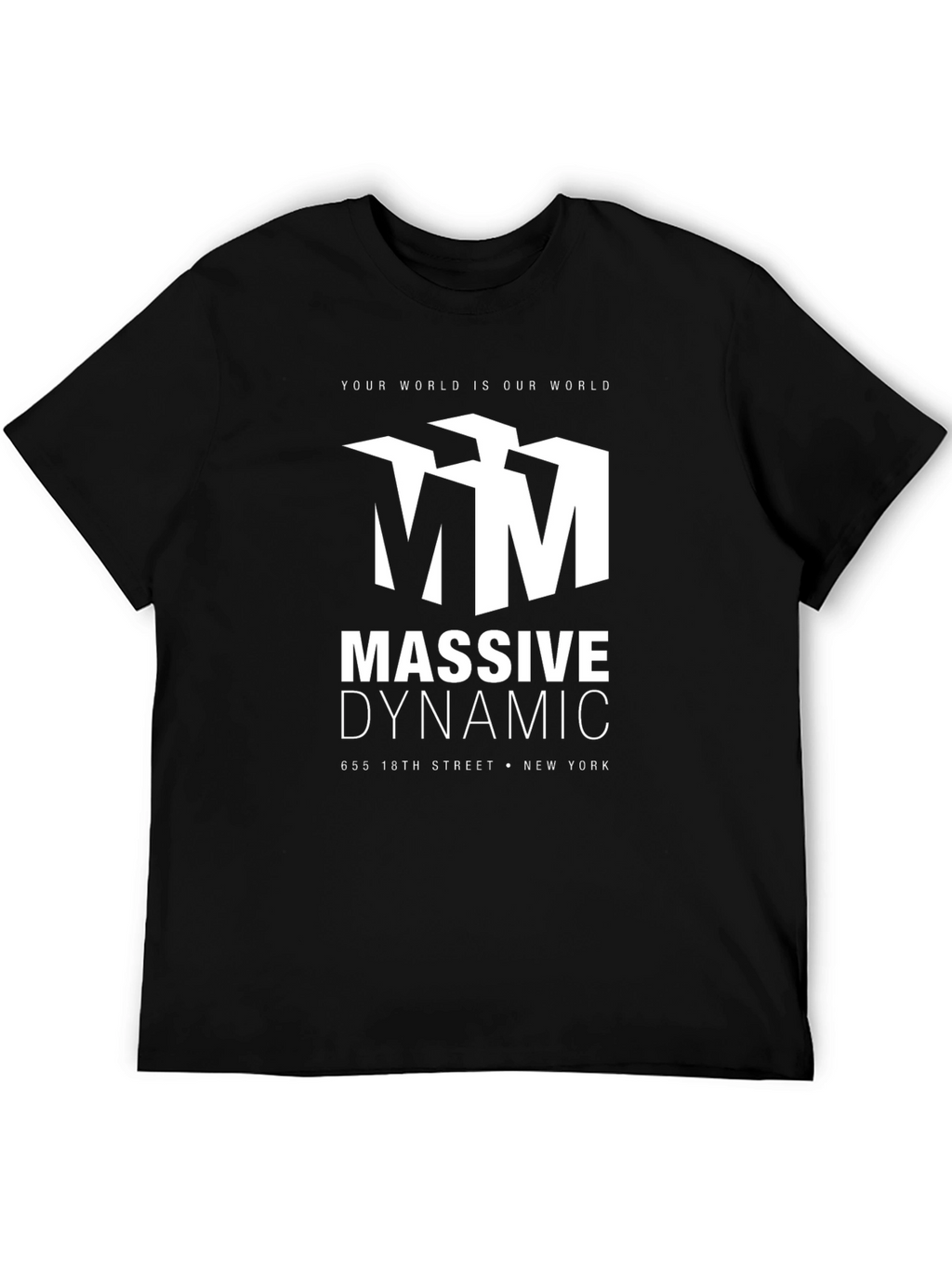 Massive Dynamic Black Graphic T-Shirt