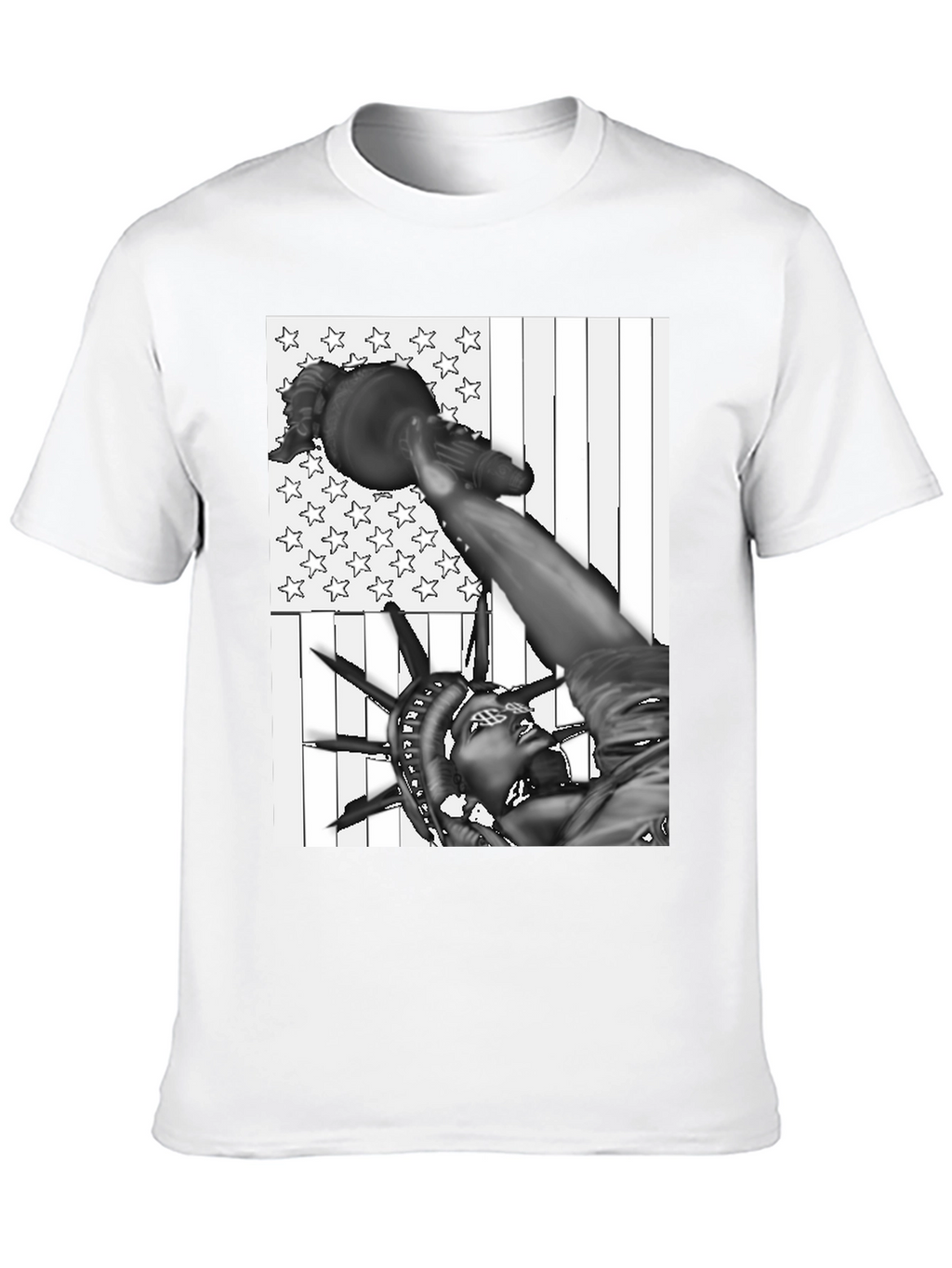 Statue of Liberty USA Flag Graphic Tee