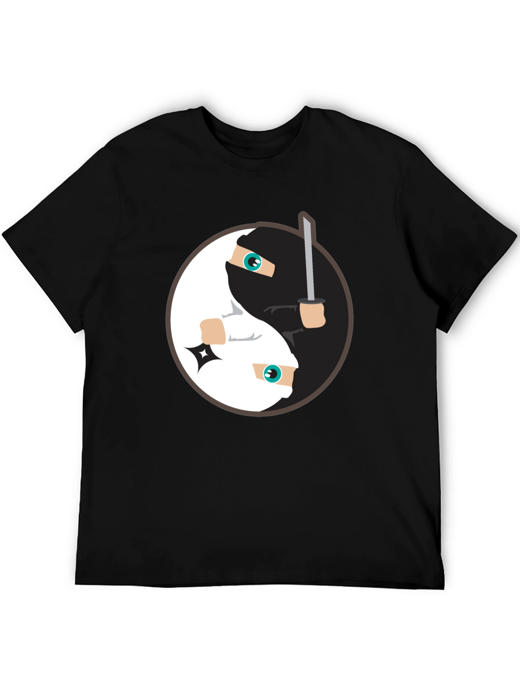 Yin Yang Ninja T-Shirt - Black