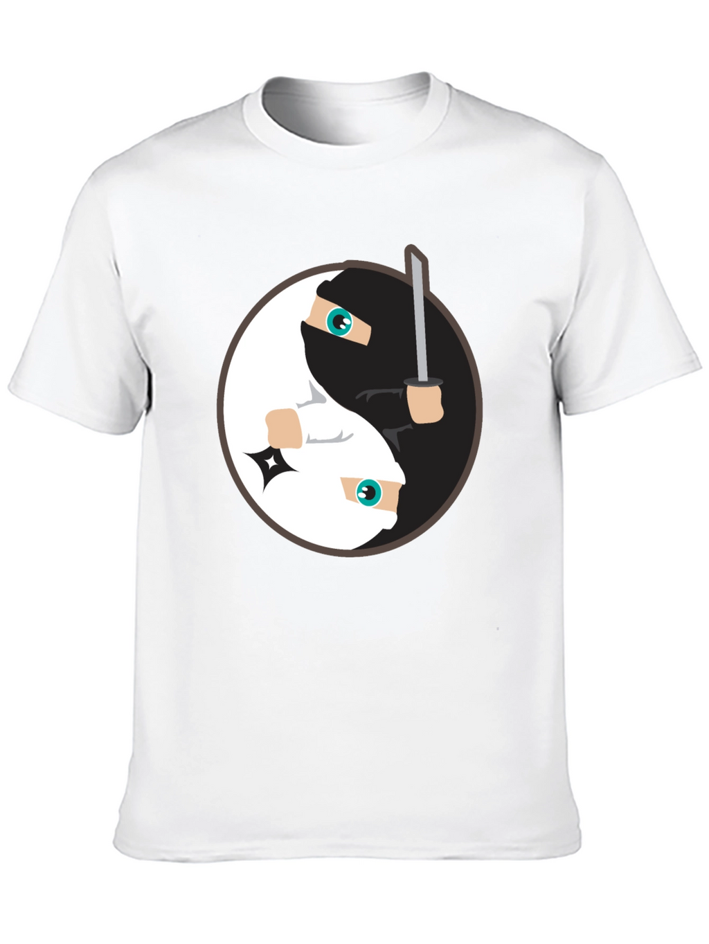 Yin Yang Ninja T-Shirt - Black